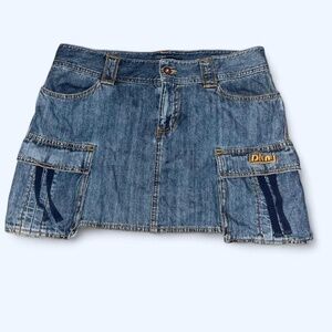 Y2K DKNY Cargo Mini Skirt